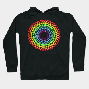 Flirty Rainbow Mandala - Bringing a Smile to All Hoodie